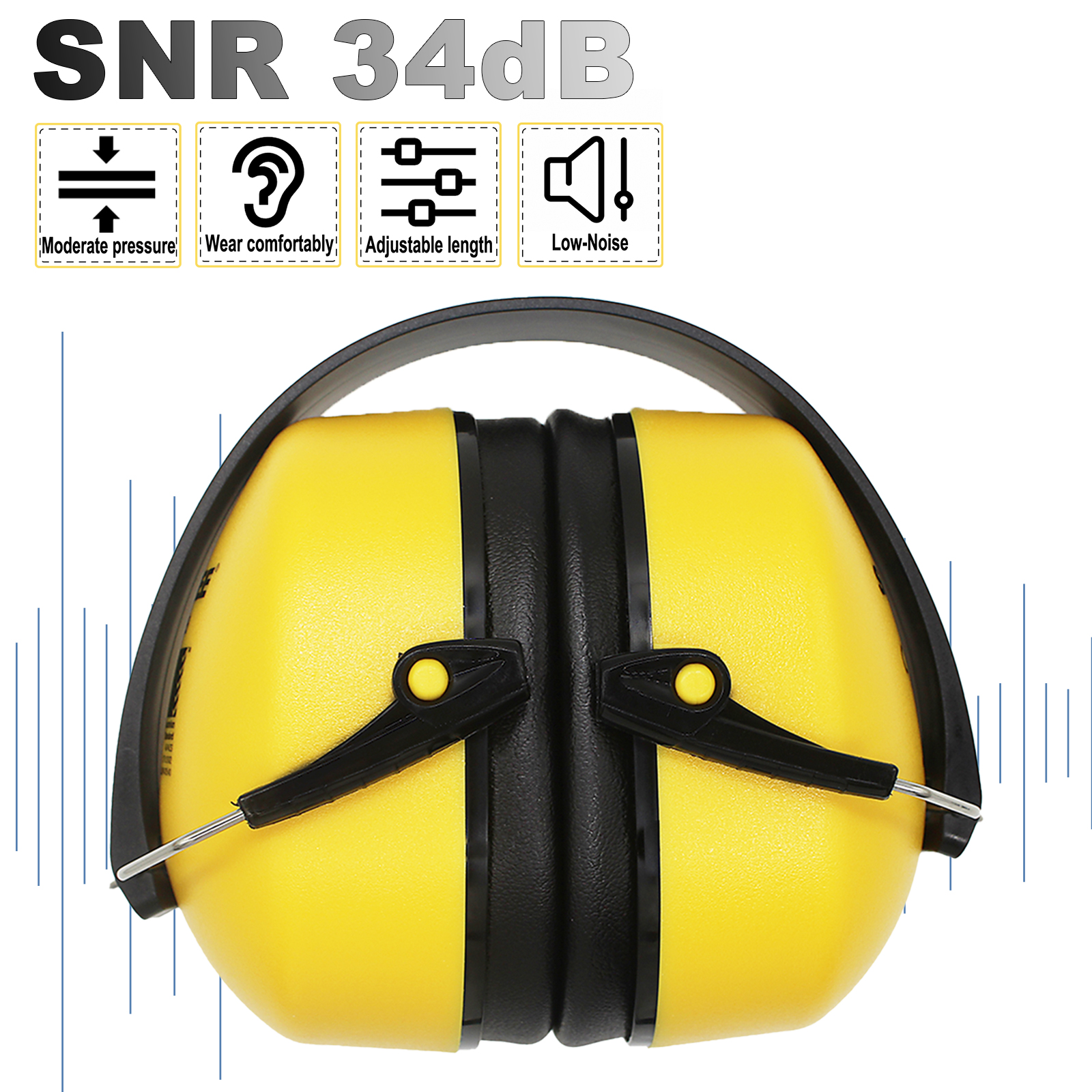 Ear Muff Foldable - Safetree CE En 352-1: 2002 Foldable