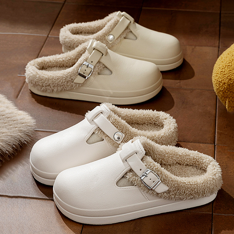 Winter Clothing Korea - 2025 New Plush Lining Birken Slippers