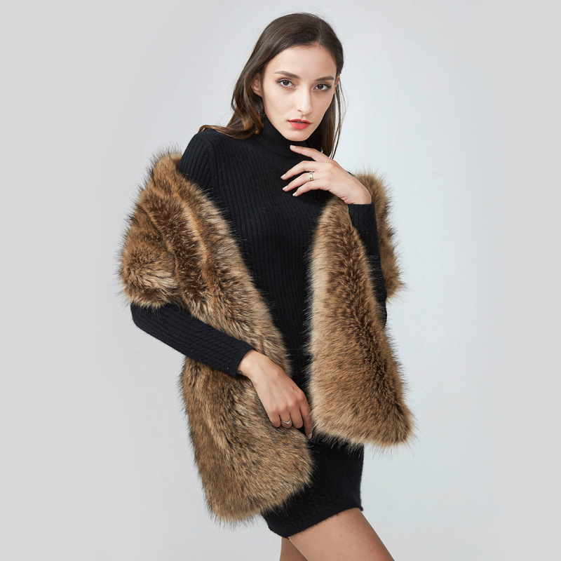 Winter Clothing Clearance Sale - Autumn Winter Extra Long Imitation Fox
