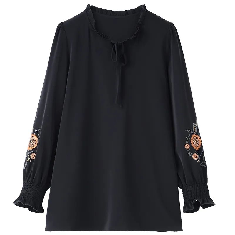 Winter Clothing Types - Fashion Ruffled Neck Lace Up Bow