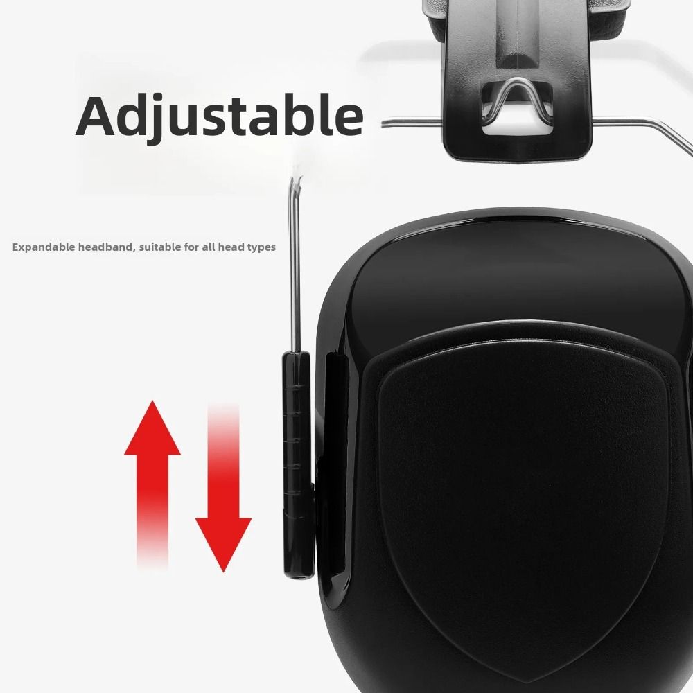 Ear Muff Foldable - Heavy Duty ABS Soundproof Earmuffs Adjustable