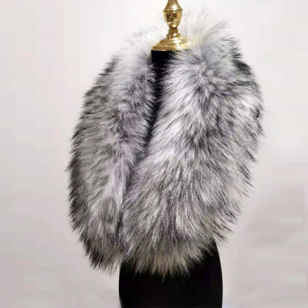 Winter Clothing Women Sale - New 80cm Large Faux Fur Collar