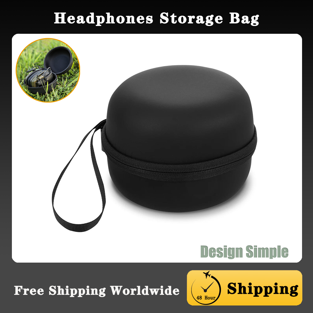 Ear Muff Foldable - Noise-Canceling Headset Box Tactical Earmuffs Storage