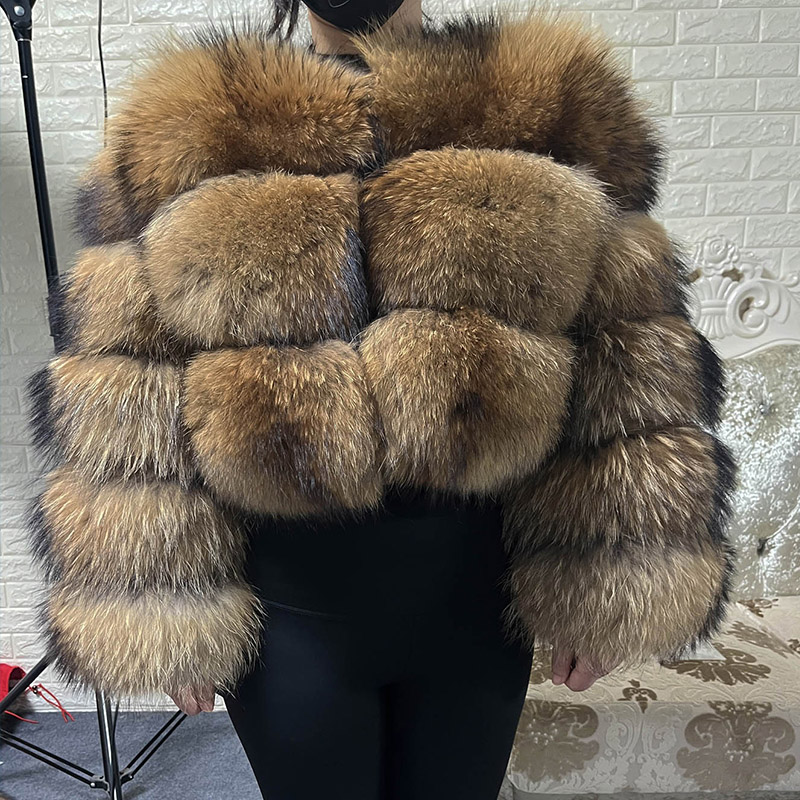 Plus Size Tops Brown Fur Maoma - Warm Winter Clothing reseña y precio