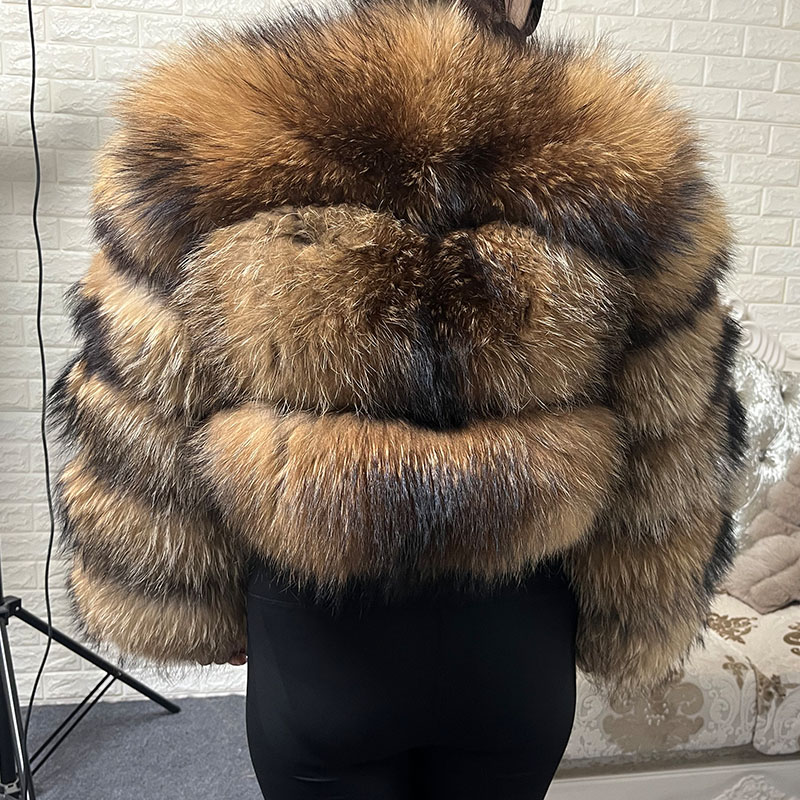 Plus Size Tops Brown Fur Maoma - Warm Winter Clothing reseña y precio