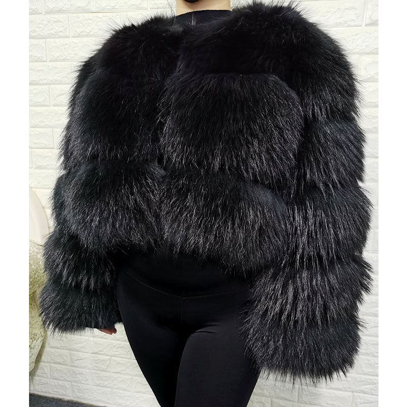 Plus Size Tops Brown Fur Maoma - Warm Winter Clothing reseña y precio