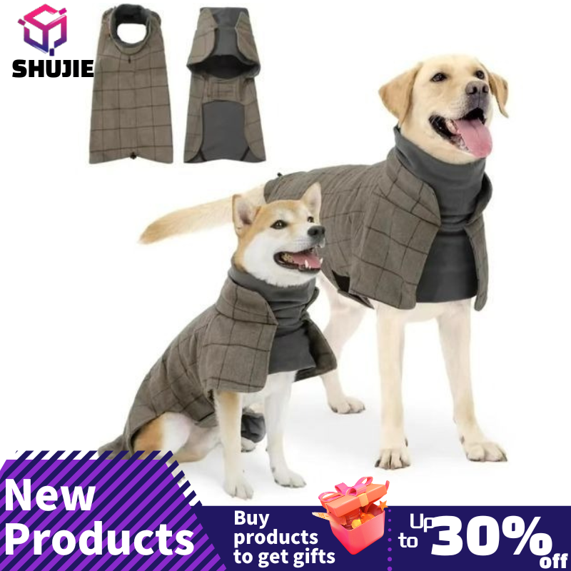 Warm Dog Coat English Plaid Do - Winter Clothing Types reseña y precio