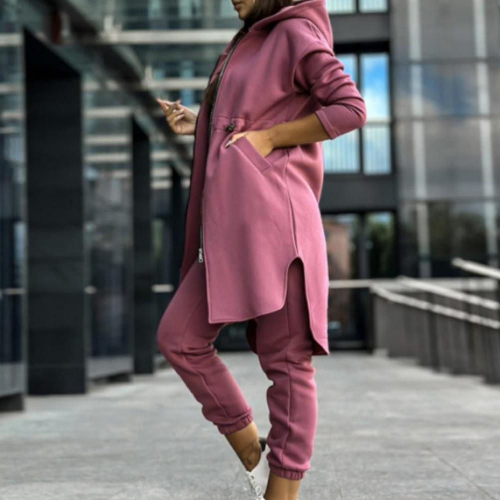 Pants Set Women Tracksuit Zipp - Winter Clothing Women Sale reseña y precio