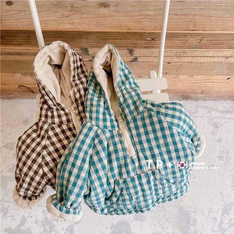Fashion Plaid Kids Jacket 2026 - Winter Clothing Baby Boy reseña y precio