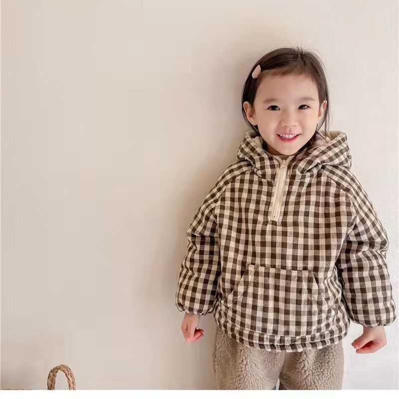 Fashion Plaid Kids Jacket 2026 - Winter Clothing Baby Boy reseña y precio