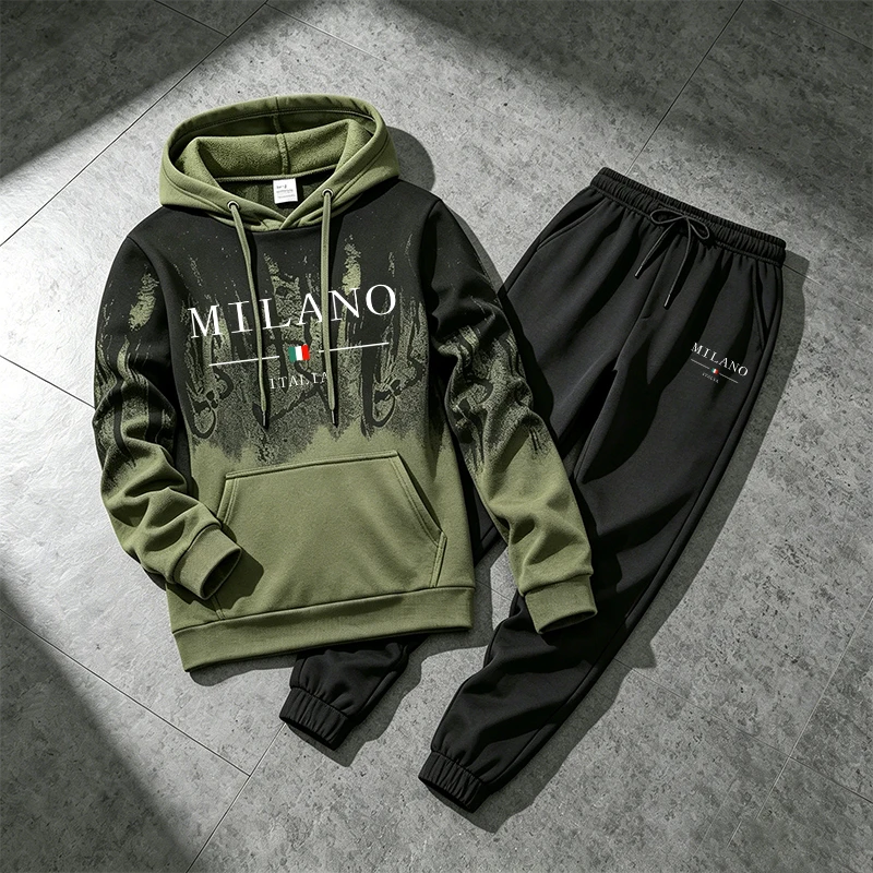 Italy Fashion Sportswear 2pcs  - Winter Clothing Men reseña y precio