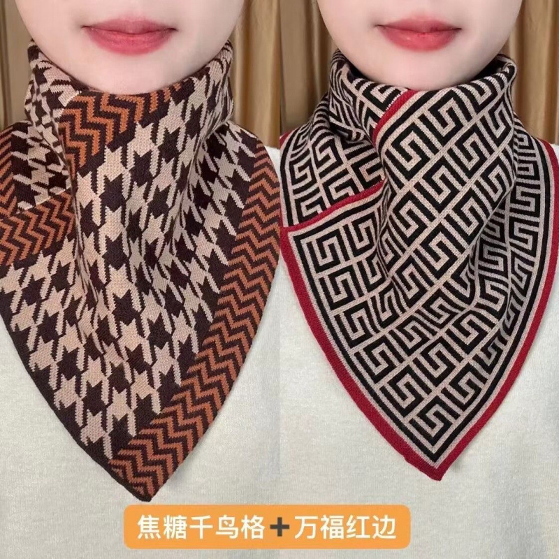 Winter New Triangle Neck Thick - Winter Clothing Korea reseña y precio