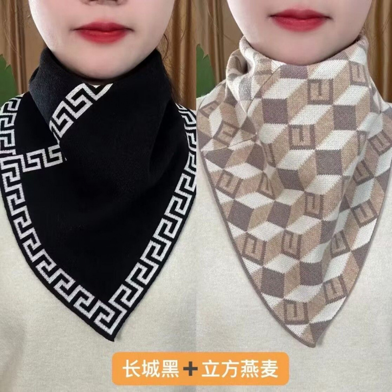 Winter New Triangle Neck Thick - Winter Clothing Korea reseña y precio