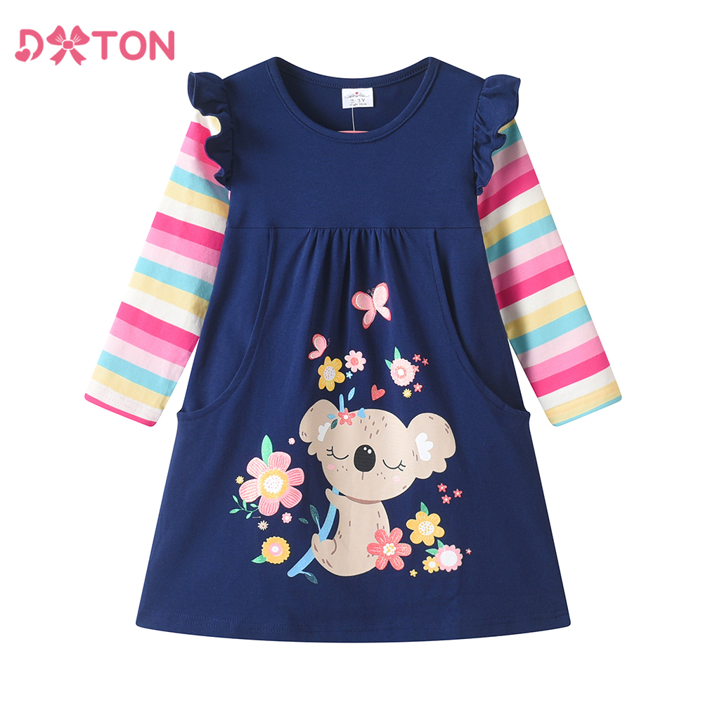 DXTON Long Sleeve Girls Dresse - Winter Clothing Toddler Girl reseña y precio
