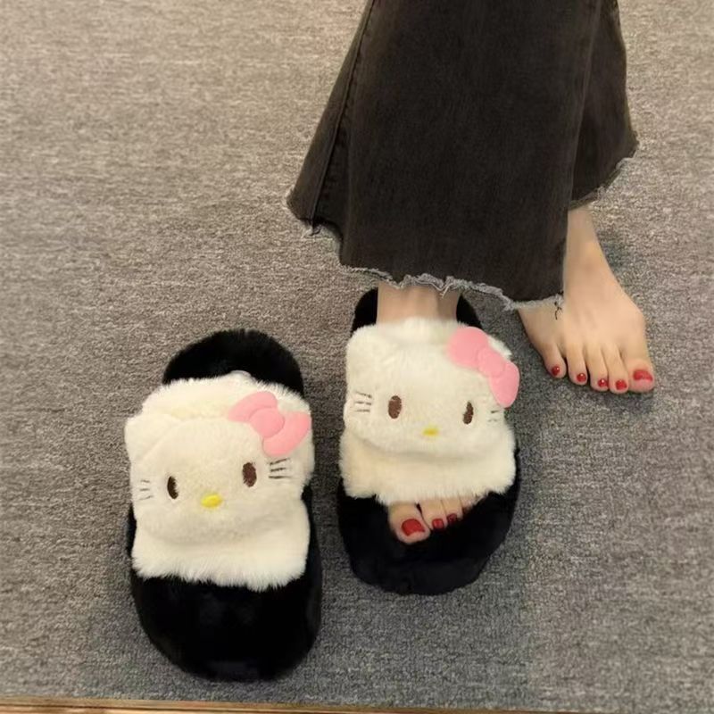 Sanrio Female Plush Slippers A - Winter Clothing Anime reseña y precio