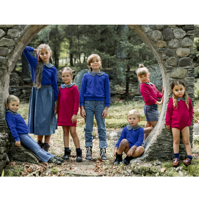 Ali Plus Aw25 Denim Collar Swe - Winter Clothing Kids reseña y precio