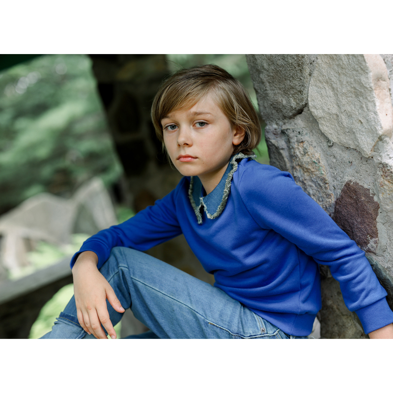 Ali Plus Aw25 Denim Collar Swe - Winter Clothing Kids reseña y precio