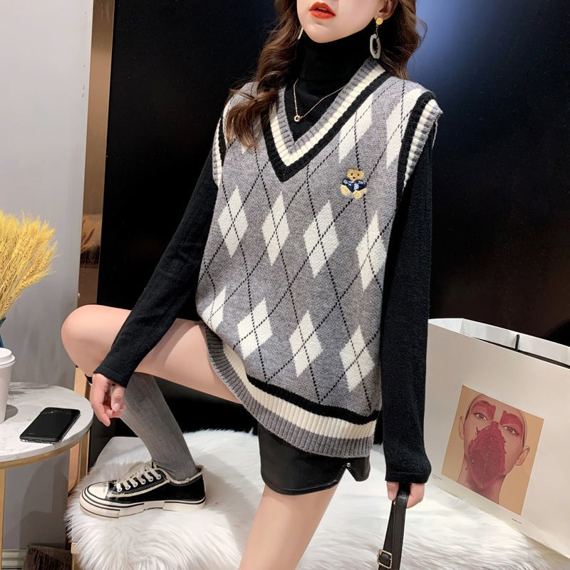 Red Knit Vests for Women Sleev - Winter Clothing Trends reseña y precio