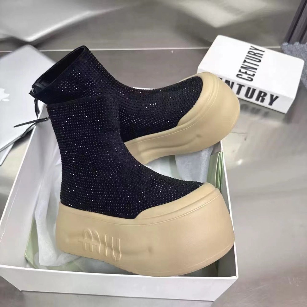 Luxury Rhinestone Woman Bootie - Winter Clothing Korea reseña y precio