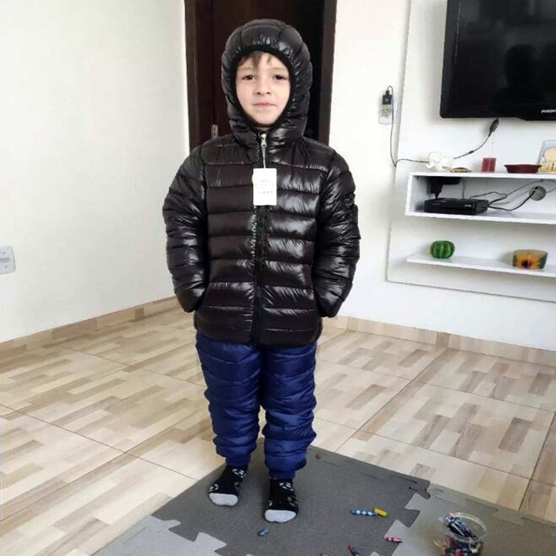Hooded Lightweight Down Jacket - Winter Clothing Kids reseña y precio