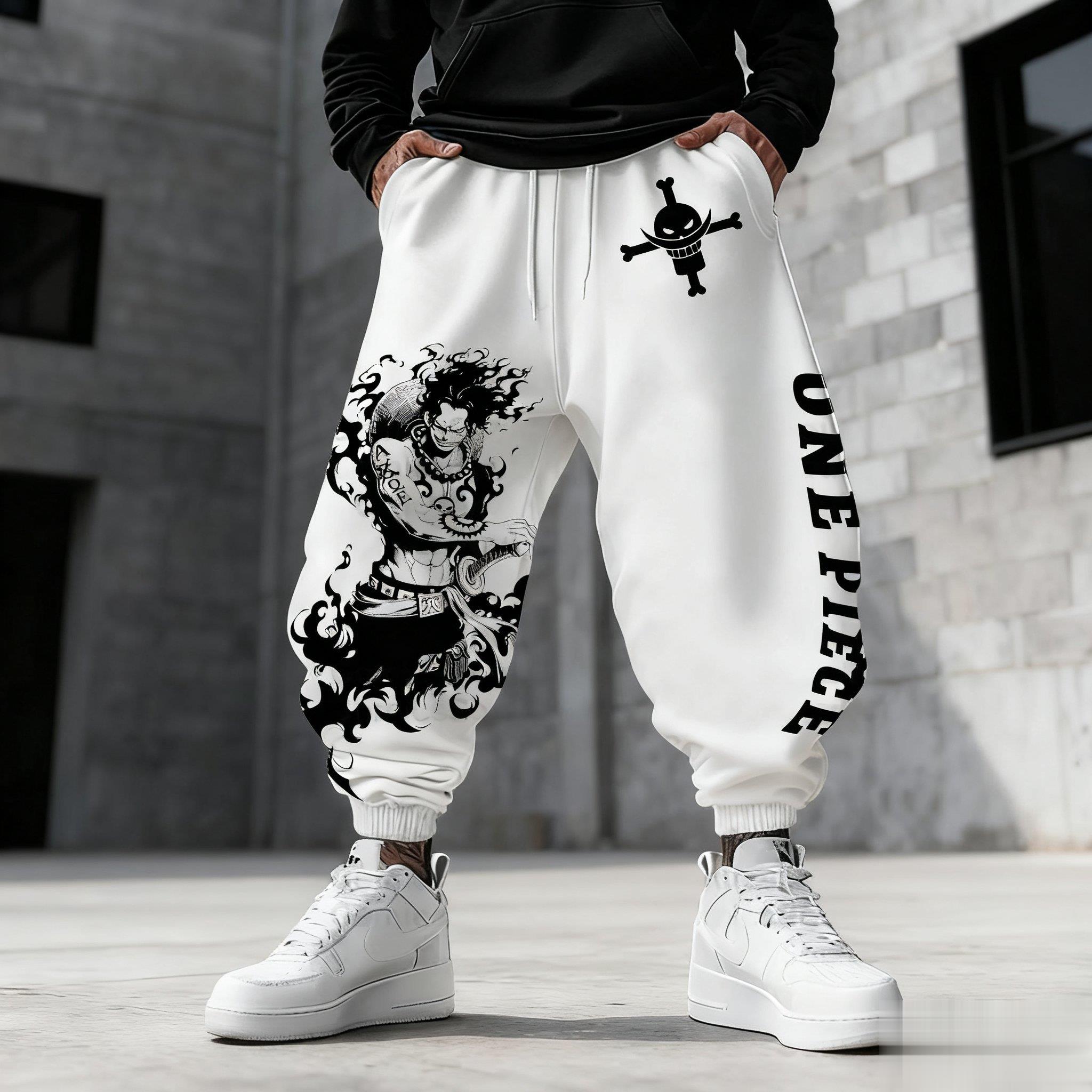 One Piece Luffy Mens Sweatpant - Winter Clothing Anime reseña y precio