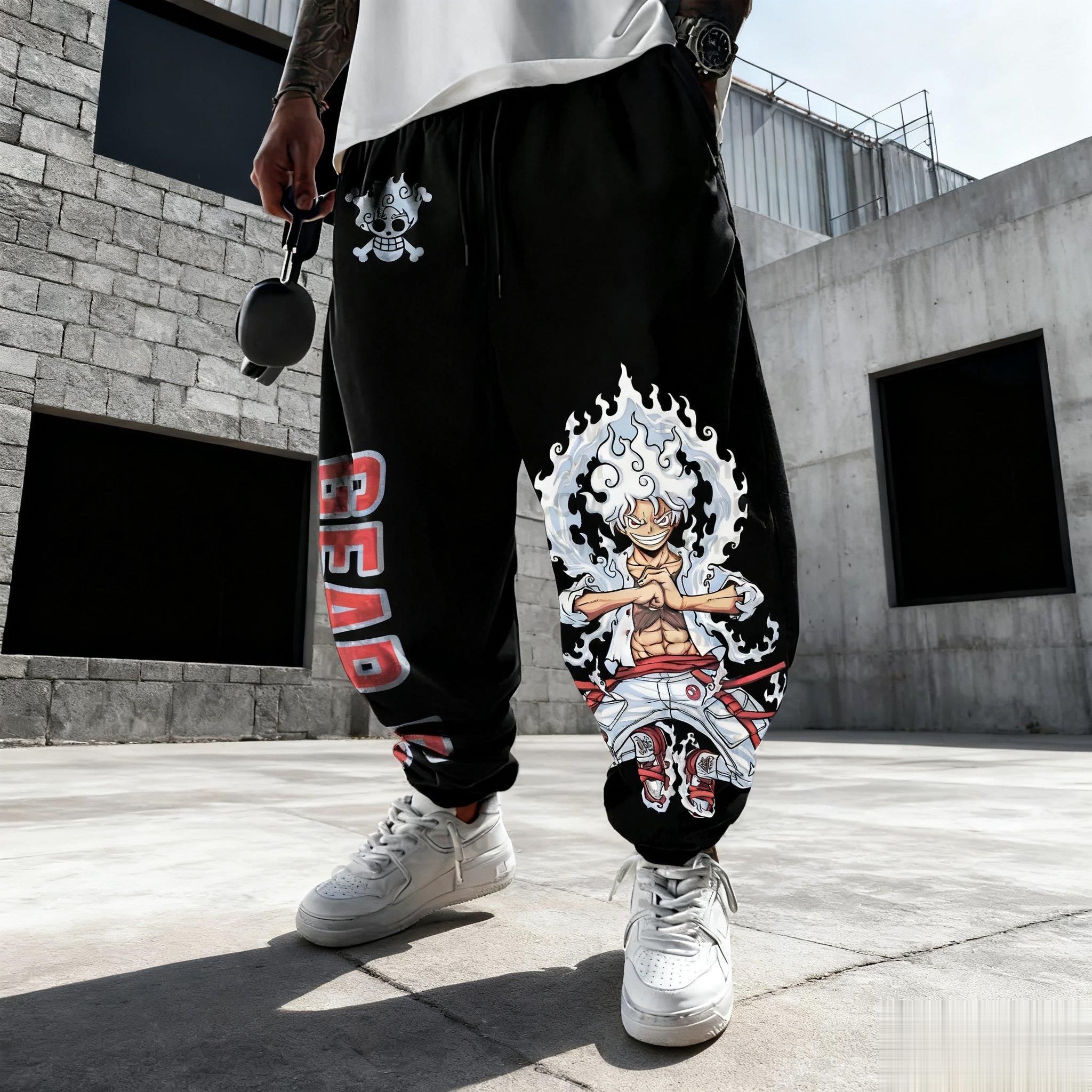 One Piece Luffy Mens Sweatpant - Winter Clothing Anime reseña y precio