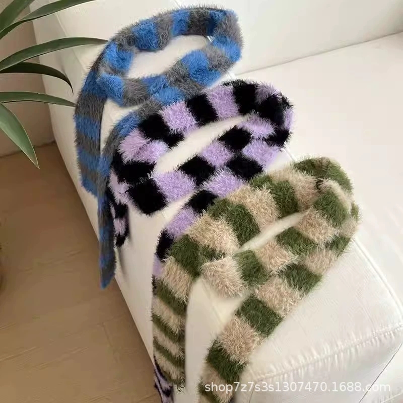 Autumn and Winter Striped Faux - Winter Clothing Korea reseña y precio
