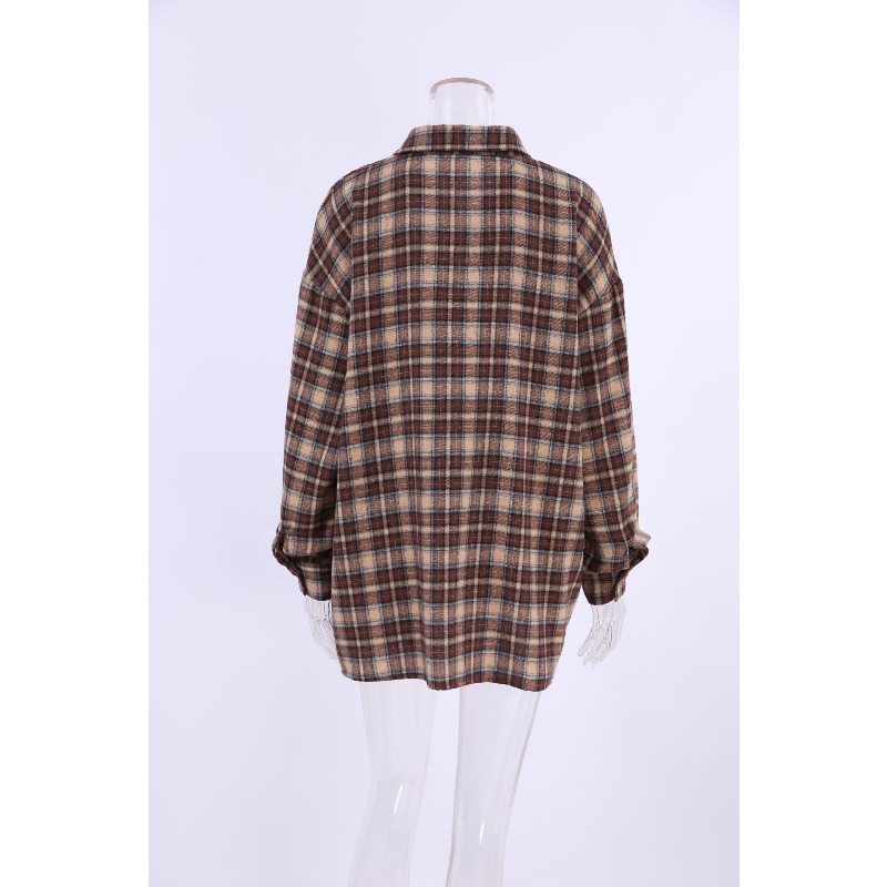 2025 Autumn Casual Plaid Shirt - Winter Clothing Women Sale reseña y precio