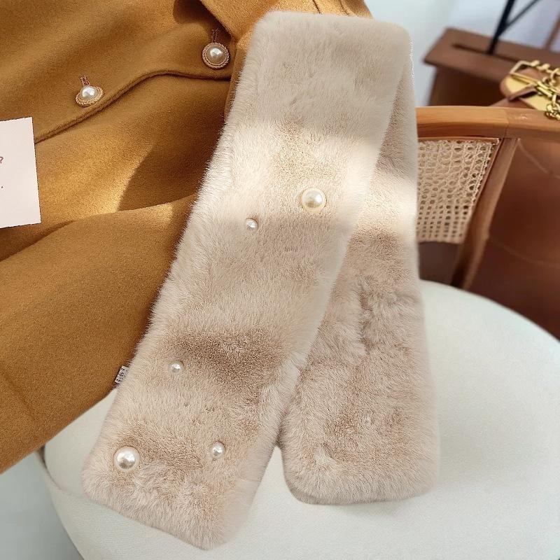 Women Fluffy Rabbit Fur Cross  - Winter Clothing Korea reseña y precio