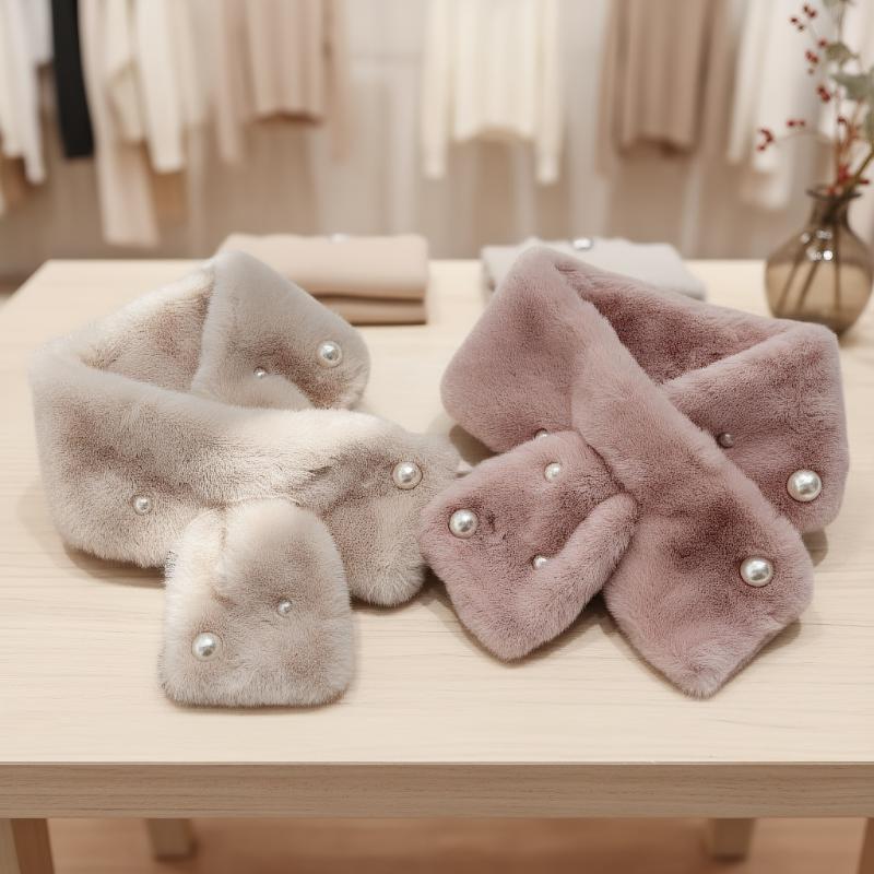 Women Fluffy Rabbit Fur Cross  - Winter Clothing Korea reseña y precio