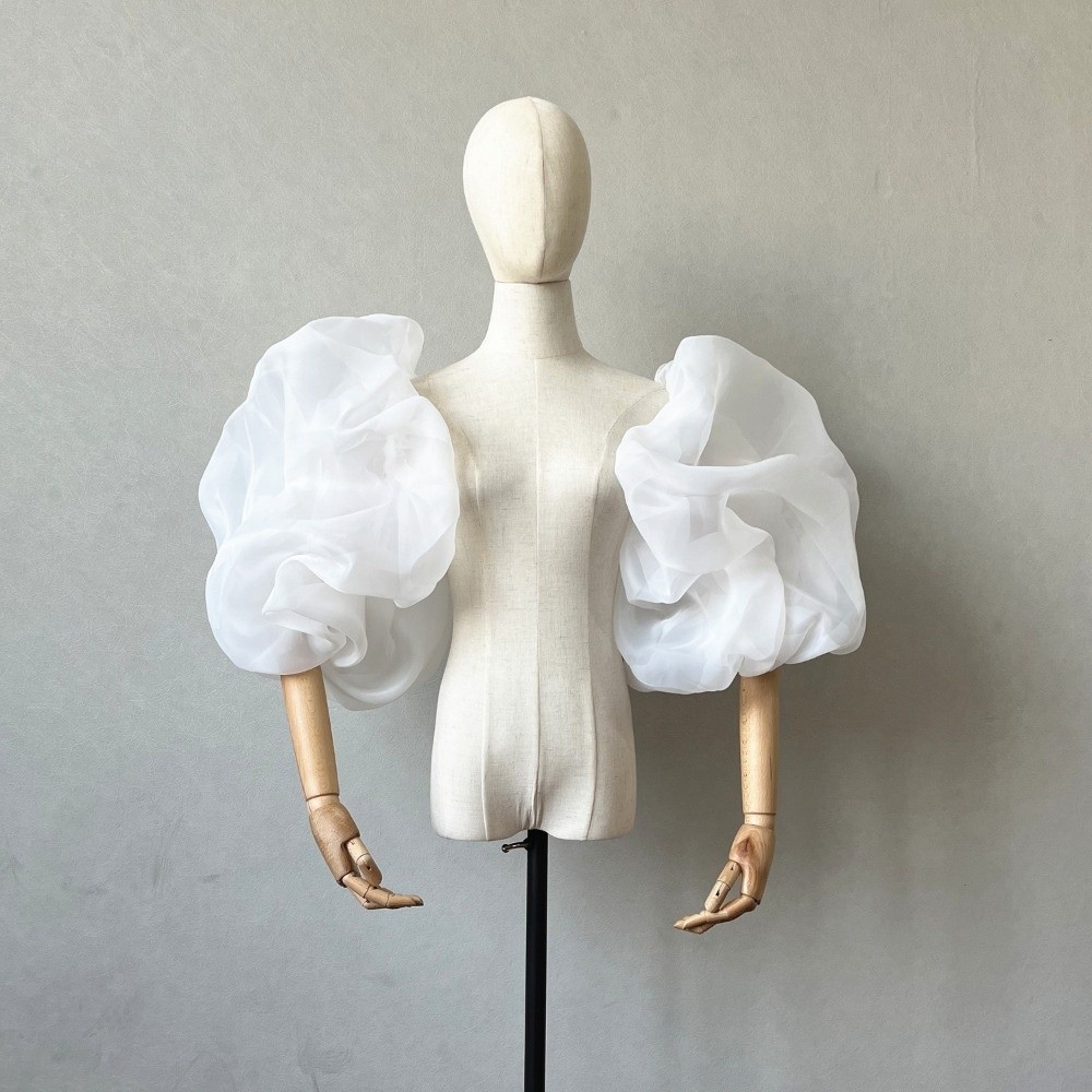 Stylish Puffy Bridal Sleeves O - Winter Clothing Clearance Sale reseña y precio