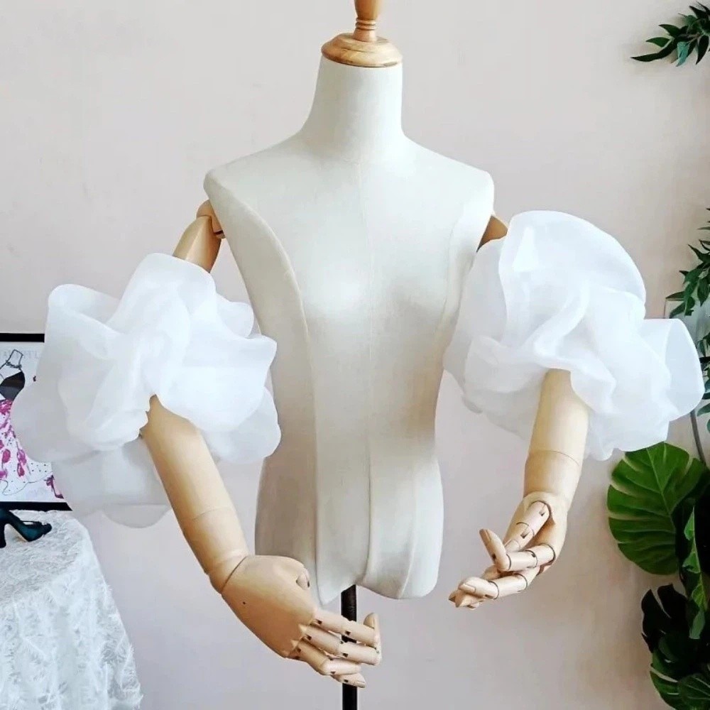 Stylish Puffy Bridal Sleeves O - Winter Clothing Clearance Sale reseña y precio
