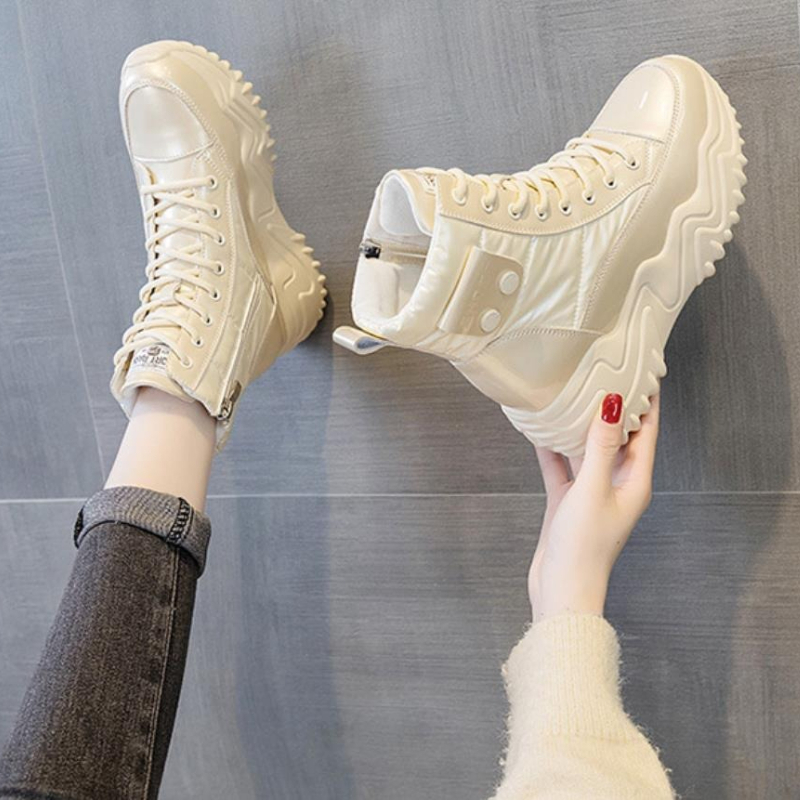 7CM Platform Wedge Sneakers Wo - Winter Clothing Korea reseña y precio