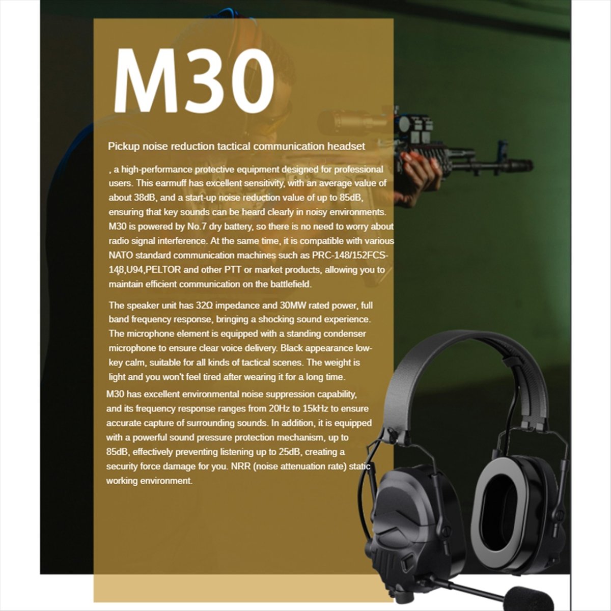 A64I  Headset with Microphone  - Ear Muff Foldable reseña y precio