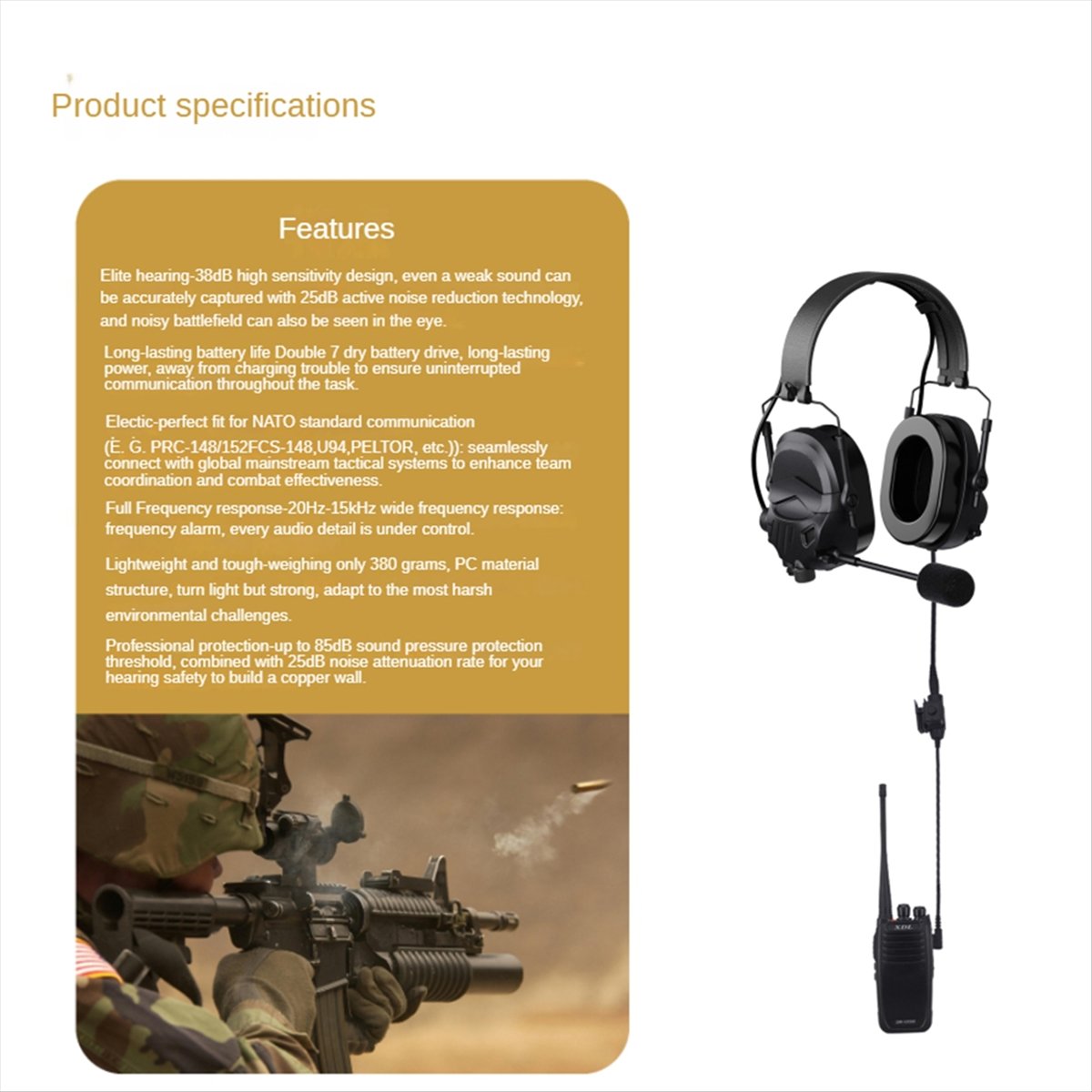 A64I  Headset with Microphone  - Ear Muff Foldable reseña y precio