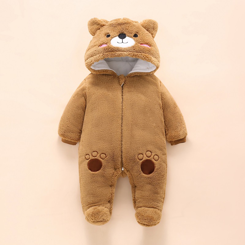 0-12M Baby Rompers Cute Bear T - Winter Clothing Toddler Girl reseña y precio