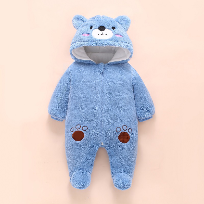 0-12M Baby Rompers Cute Bear T - Winter Clothing Toddler Girl reseña y precio