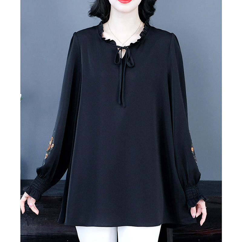 Fashion Ruffled Neck Lace Up B - Winter Clothing Types reseña y precio