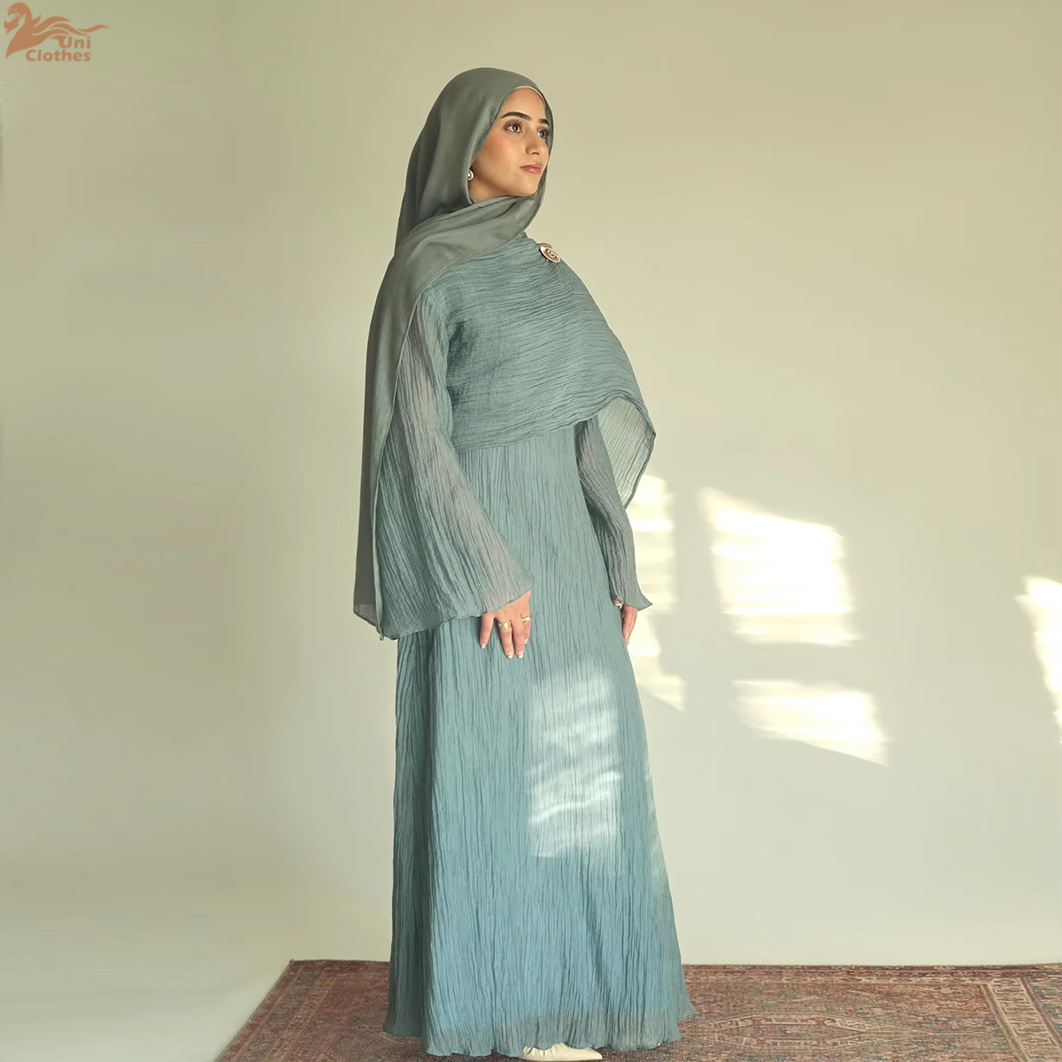 2025 New Pleated Fabric Elegan - Winter Clothing Dubai reseña y precio