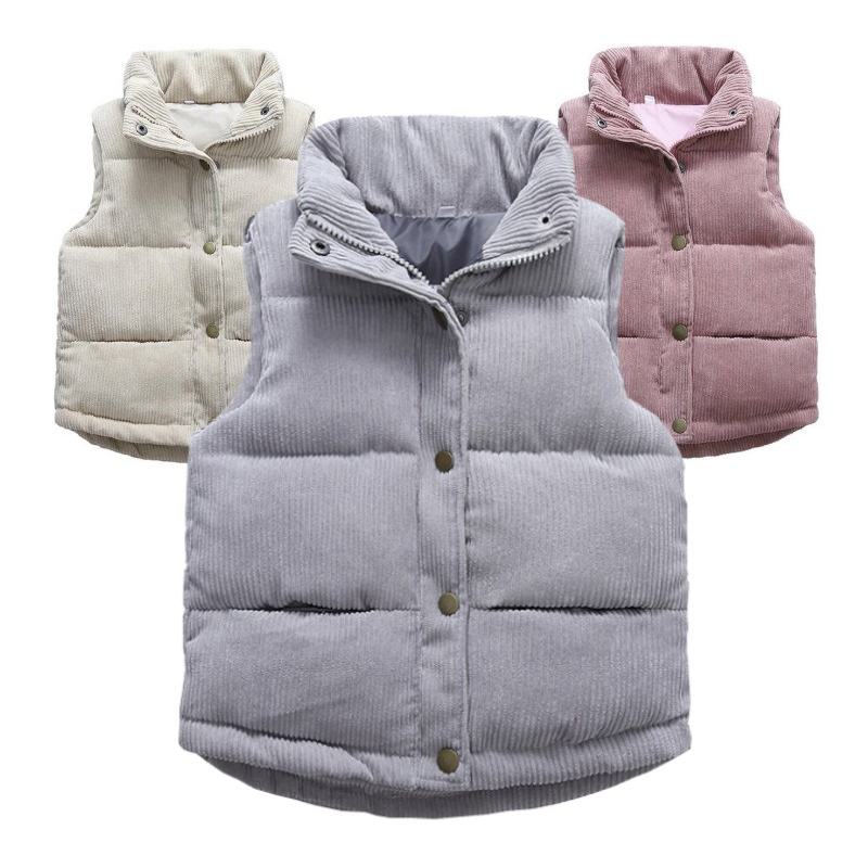 Kids Boys Girls Corduroy Vests - Winter Clothing Kids reseña y precio