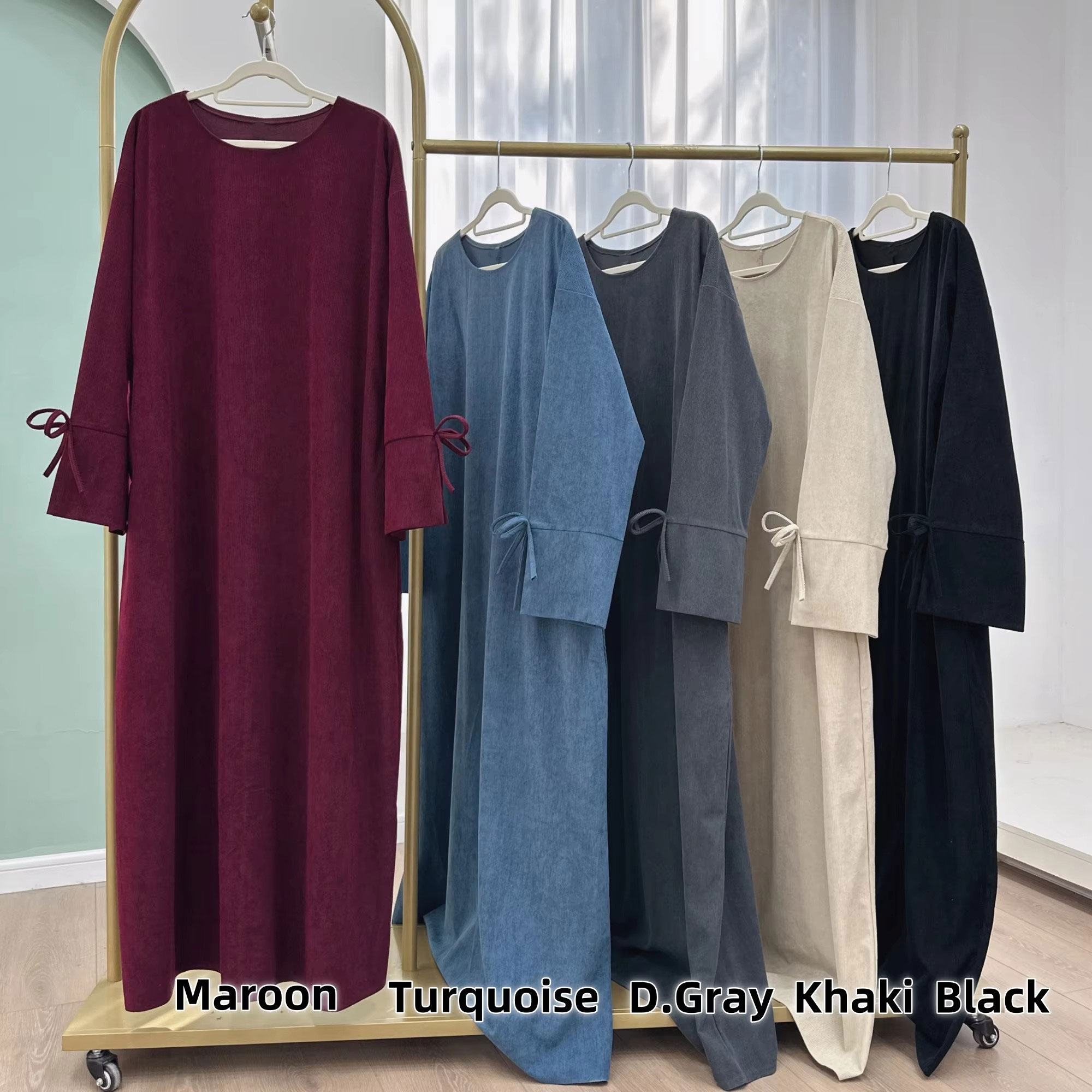 Ramadan Bow-knot Dubai Abaya D - Winter Clothing Dubai reseña y precio