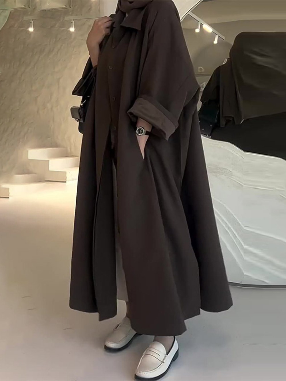 Eid Muslim Women Abaya Trench  - Winter Clothing Women Sale reseña y precio