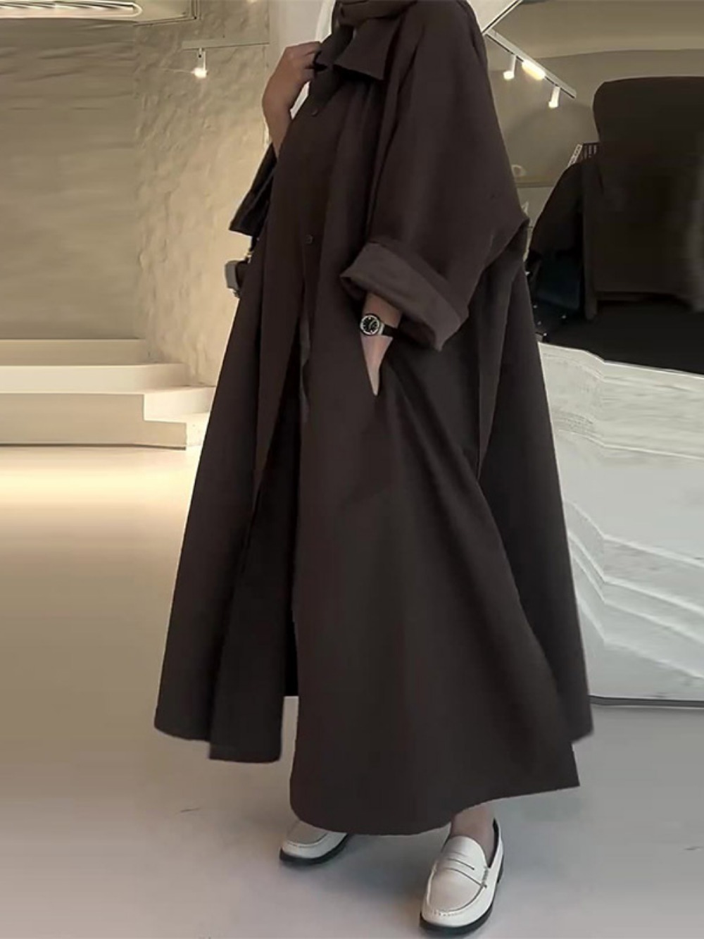 Eid Muslim Women Abaya Trench  - Winter Clothing Women Sale reseña y precio