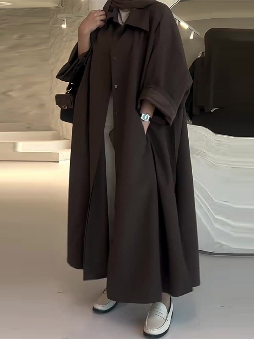 Eid Muslim Women Abaya Trench  - Winter Clothing Women Sale reseña y precio