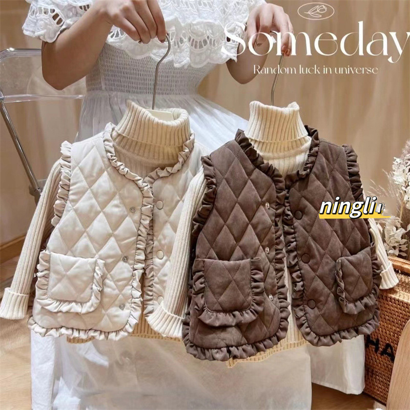 Girls Autumn Vest Children Fle - Winter Clothing Toddler Girl reseña y precio