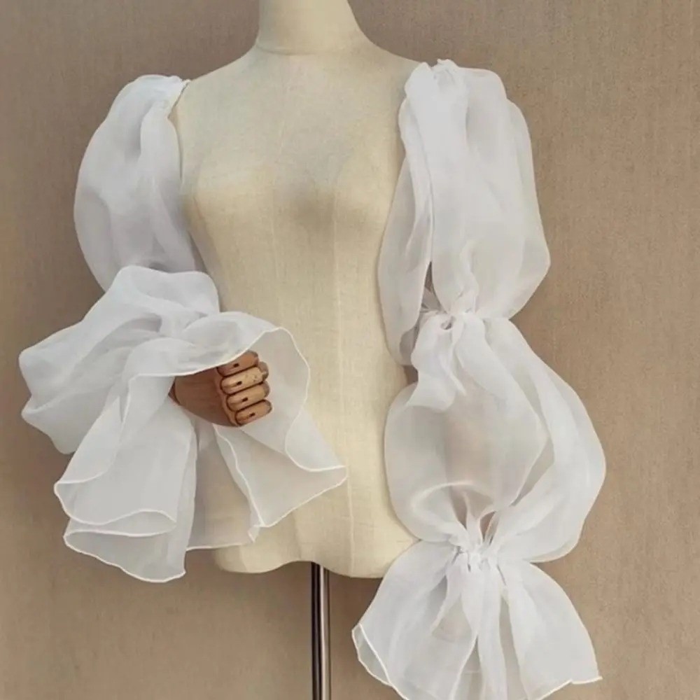 Elegant Puffy Wedding Arm Slee - Winter Clothing Clearance Sale reseña y precio