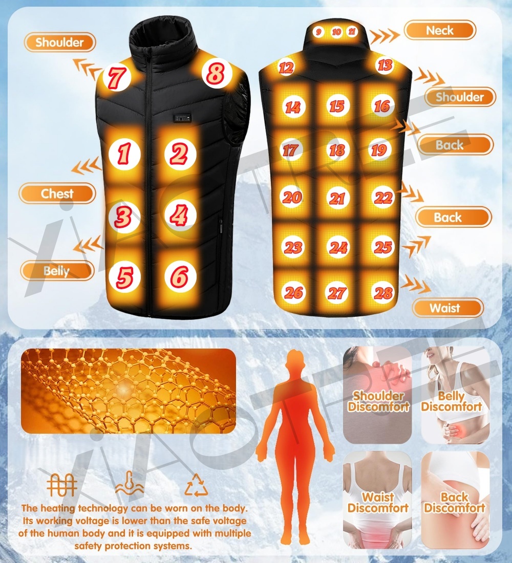 28/9 Areas Heated Vest Men Jac - Winter Clothing Women Sale reseña y precio