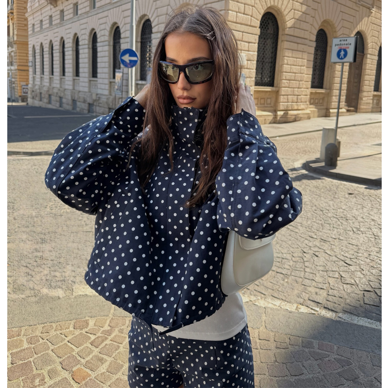 ZHIO Dot Bomber Jackets for Wo - Winter Clothing Women Sale reseña y precio