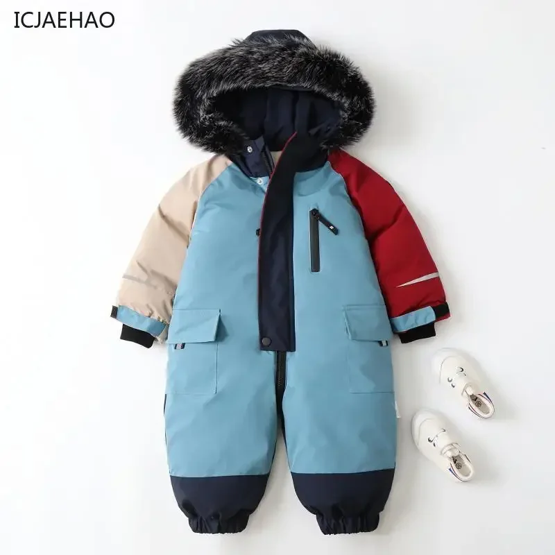 2025 Children Jumpsuits Thick  - Winter Clothing Baby Boy reseña y precio
