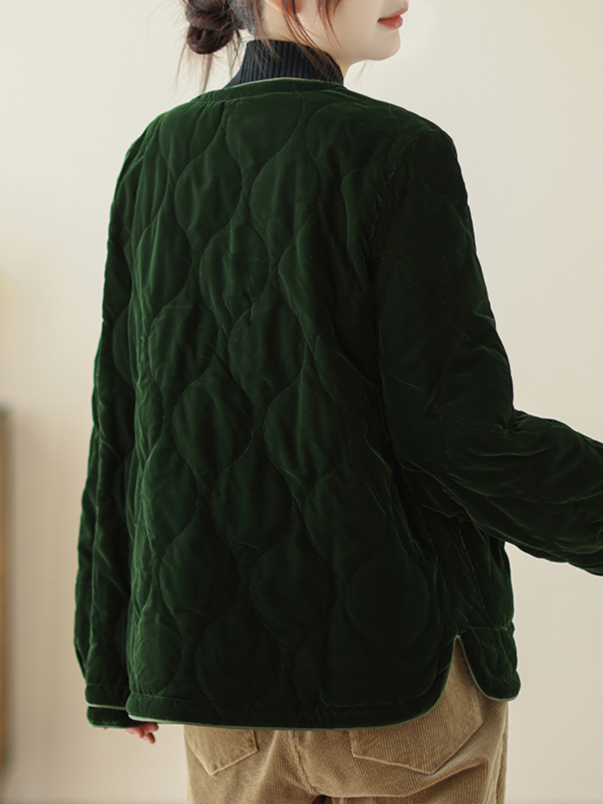 Retro Casual Cotton Jacket rou - Winter Clothing Types reseña y precio